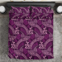 Royal Purple Monstera Bedding Set Polynesian Tribal Pattern LT01 Purple - Polynesian Pride