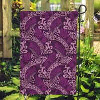 Royal Purple Monstera Garden Flag Polynesian Tribal Pattern LT01 Garden Flag Purple - Polynesian Pride