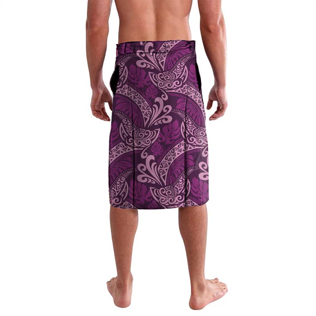 Royal Purple Monstera Lavalava Polynesian Tribal Pattern LT01 - Polynesian Pride