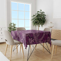 Royal Purple Monstera Tablecloth Polynesian Tribal Pattern LT01 - Polynesian Pride