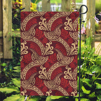 Luxury Red Monstera Garden Flag Polynesian Tribal Pattern LT01 Garden Flag Red - Polynesian Pride