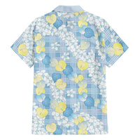 Anthurium Plumeria Lei Pastel Family Matching Mermaid Dress and Hawaiian Shirt Blue Hawaiian Splendid Palaka