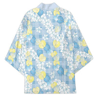 Anthurium Plumeria Lei Pastel Kimono Blue Hawaiian Splendid Palaka
