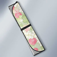 Anthurium Plumeria Lei Pastel Auto Sun Shade Green Hawaiian Splendid Palaka LT01 - Polynesian Pride