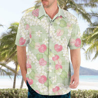 Anthurium Plumeria Lei Pastel Hawaiian Shirt Green Hawaiian Splendid Palaka