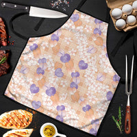 Anthurium Plumeria Lei Pastel Apron Orange Hawaiian Splendid Palaka