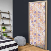 Anthurium Plumeria Lei Pastel Door Cover Orange Hawaiian Splendid Palaka
