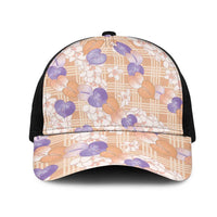 Anthurium Plumeria Lei Pastel Mesh Trucker Cap Orange Hawaiian Splendid Palaka