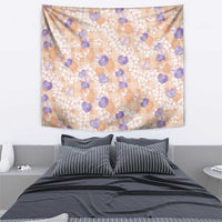 Anthurium Plumeria Lei Pastel Tapestry Orange Hawaiian Splendid Palaka