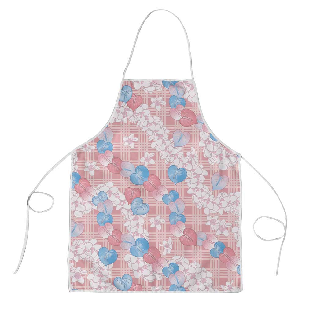 Anthurium Plumeria Lei Pastel Apron Pink Hawaiian Splendid Palaka