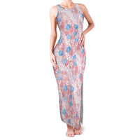 Anthurium Plumeria Lei Pastel Family Matching Tank Maxi Dress and Hawaiian Shirt Pink Hawaiian Splendid Palaka