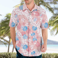 Anthurium Plumeria Lei Pastel Hawaiian Shirt Pink Hawaiian Splendid Palaka