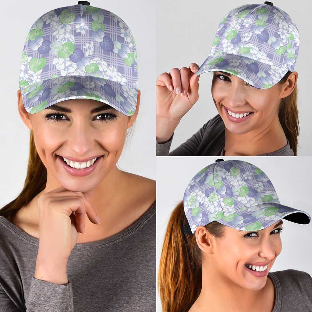 Anthurium Plumeria Lei Pastel Classic Cap Purple Hawaiian Splendid Palaka LT01 - Polynesian Pride