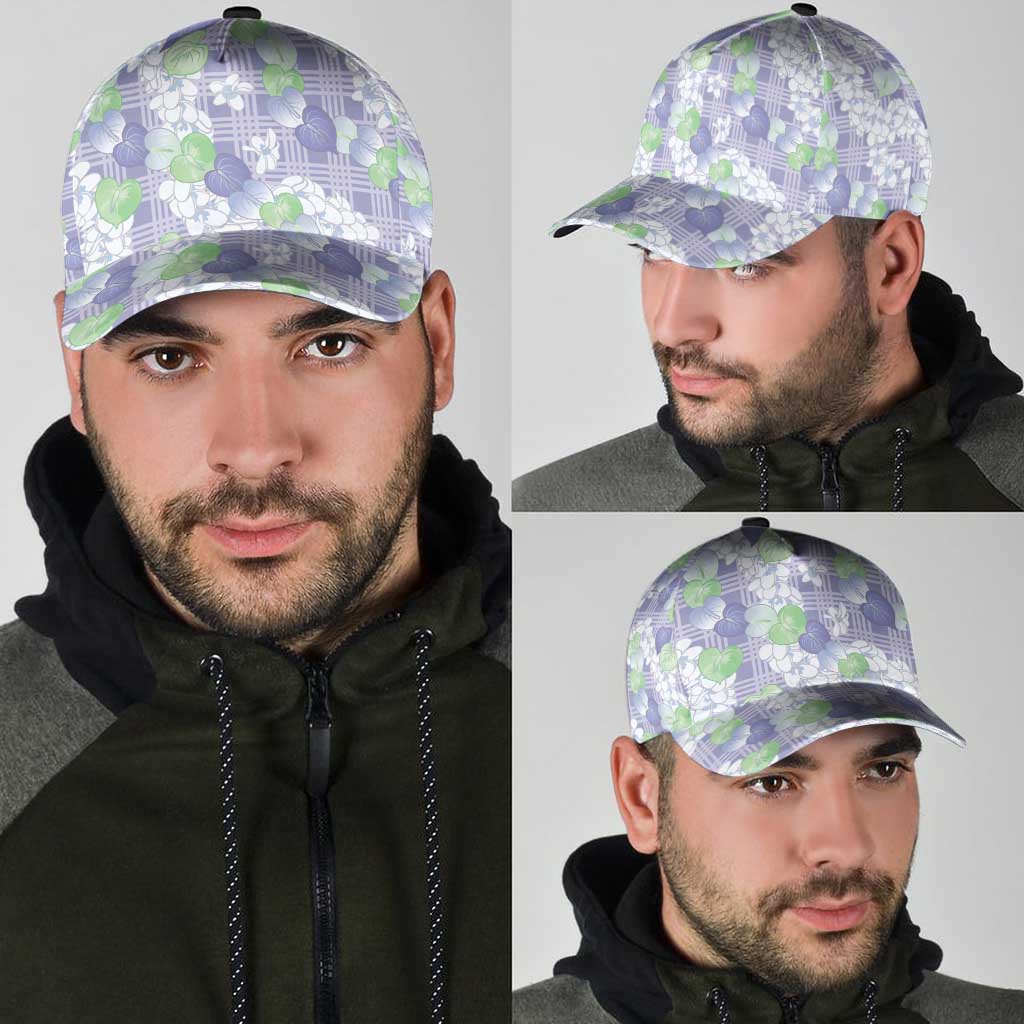 Anthurium Plumeria Lei Pastel Classic Cap Purple Hawaiian Splendid Palaka LT01 - Polynesian Pride