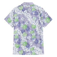 Anthurium Plumeria Lei Pastel Hawaiian Shirt Purple Hawaiian Splendid Palaka