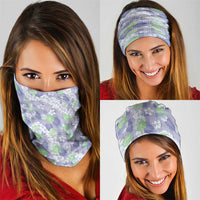 Anthurium Plumeria Lei Pastel Neck Gaiter Purple Hawaiian Splendid Palaka