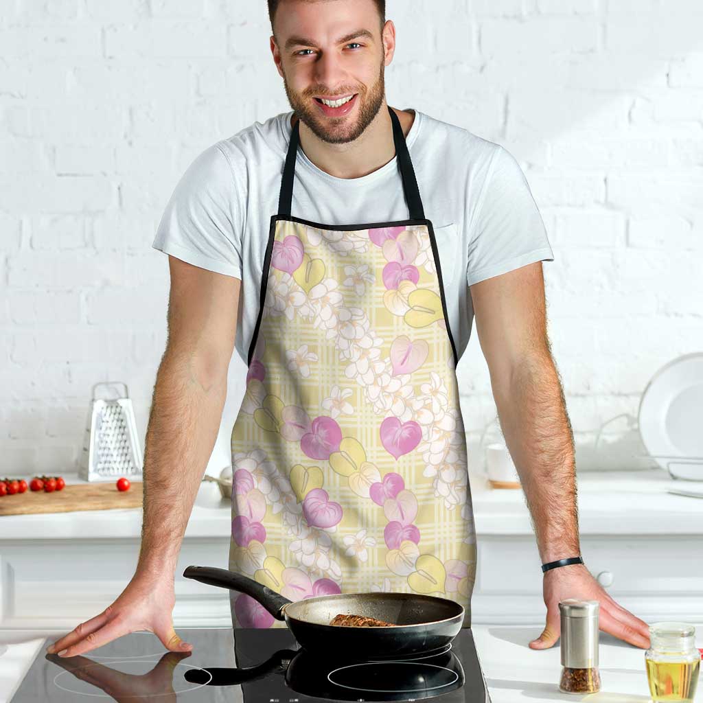 Anthurium Plumeria Lei Pastel Apron Yellow Hawaiian Splendid Palaka