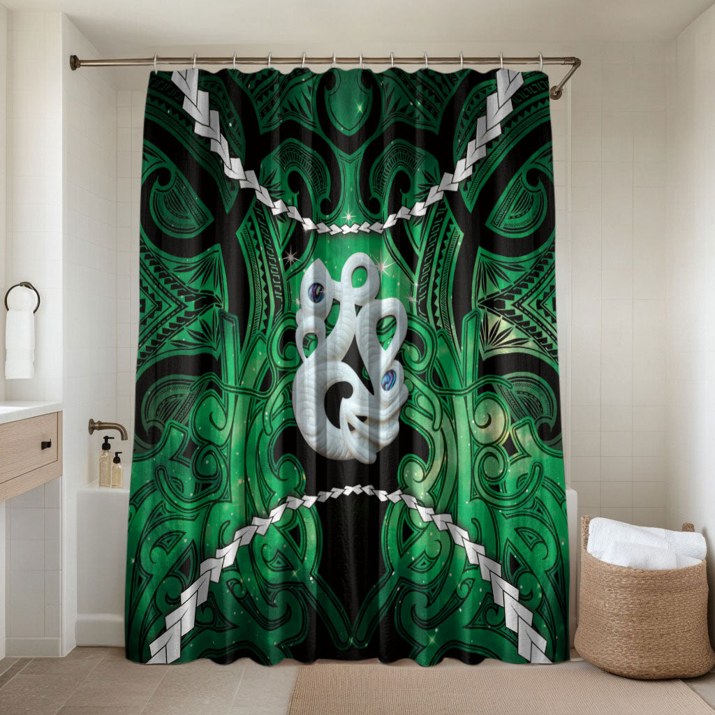 Maori Matariki Manaia Kakariki Bathroom Set Maori Kowhaiwhai Pattern Galaxy
