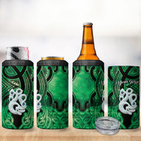 Personalised Maori Matariki Manaia Kakariki 4 in 1 Can Cooler Tumbler Maori Kowhaiwhai Pattern Galaxy