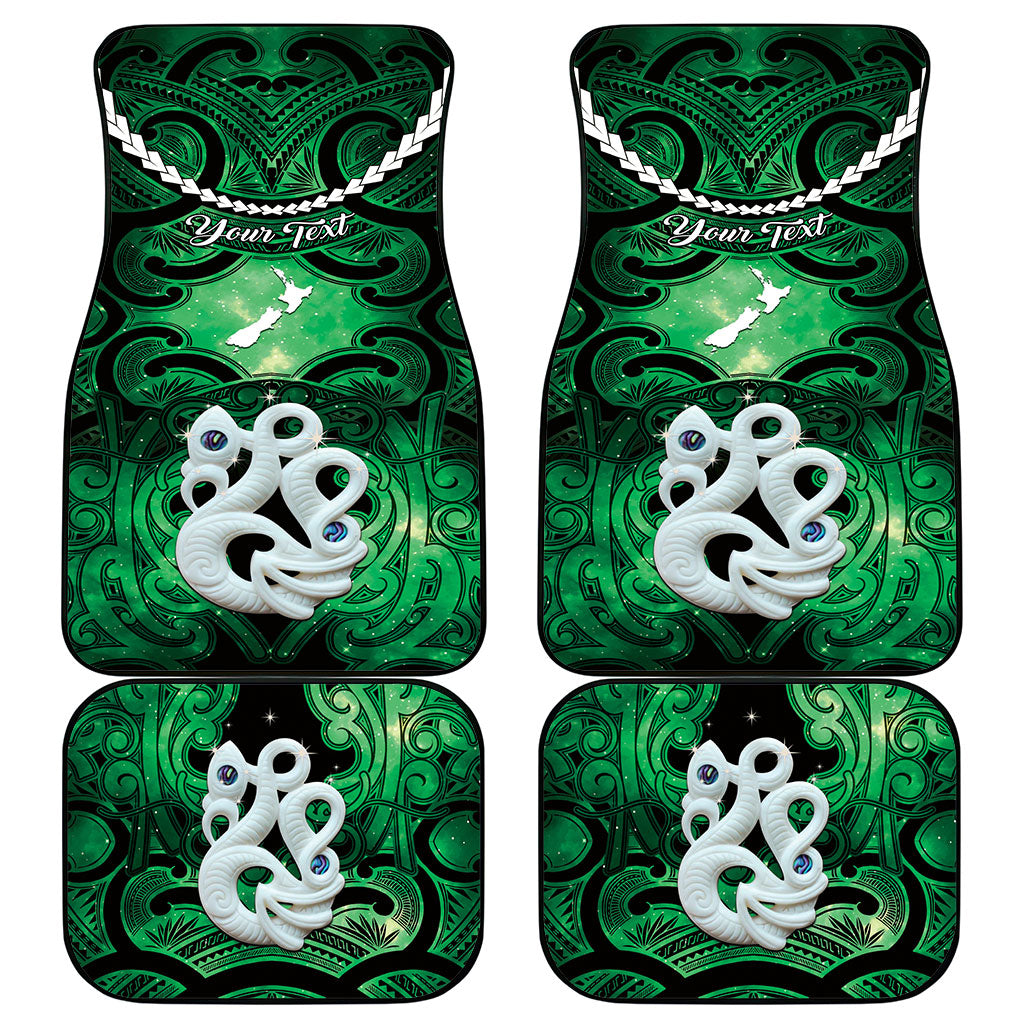 Personalised Maori Matariki Manaia Kakariki Car Mats Maori Kowhaiwhai Pattern Galaxy