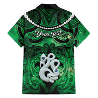 Personalised Maori Matariki Manaia Kakariki Family Matching Mermaid Dress and Hawaiian Shirt Maori Kowhaiwhai Pattern Galaxy