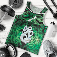Personalised Maori Matariki Manaia Kakariki Men Tank Top Maori Kowhaiwhai Pattern Galaxy