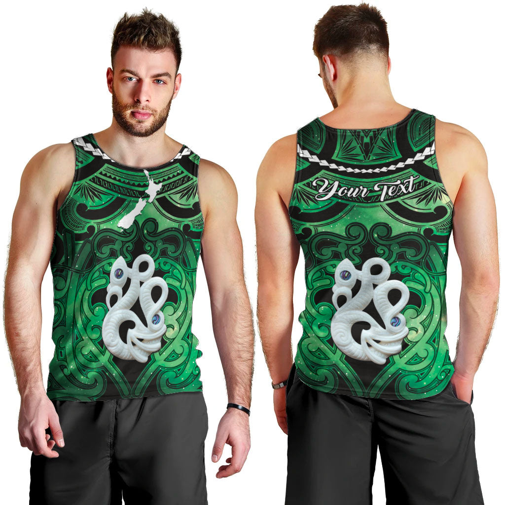 Personalised Maori Matariki Manaia Kakariki Men Tank Top Maori Kowhaiwhai Pattern Galaxy