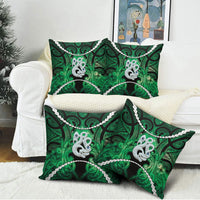 Maori Matariki Manaia Kakariki Pillow Cover Maori Kowhaiwhai Pattern Galaxy LT01 - Polynesian Pride