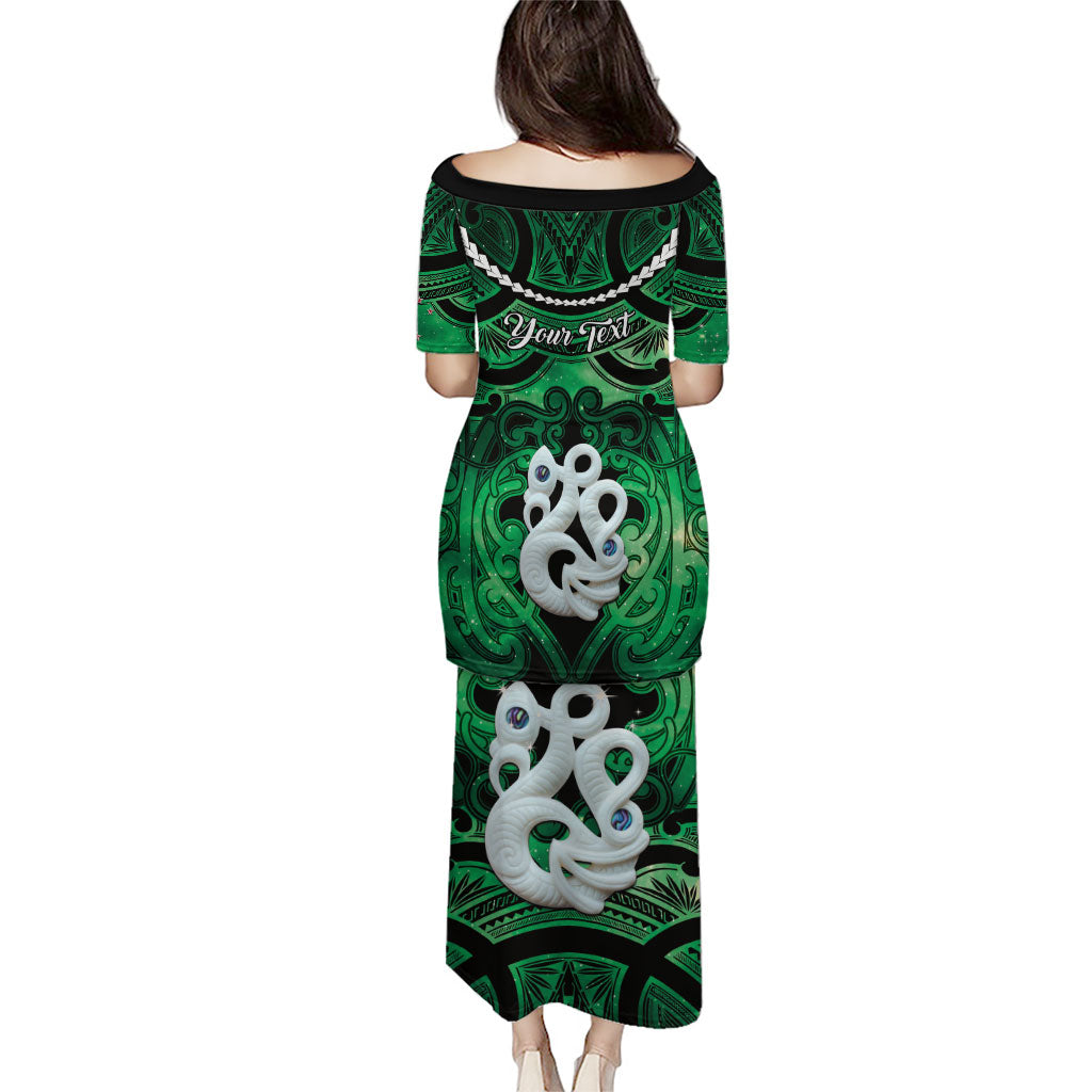 Personalised Maori Matariki Manaia Kakariki Puletasi Maori Kowhaiwhai Pattern Galaxy