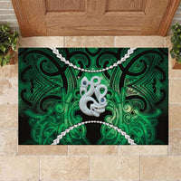 Maori Matariki Manaia Kakariki Rubber Doormat Maori Kowhaiwhai Pattern Galaxy