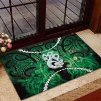 Maori Matariki Manaia Kakariki Rubber Doormat Maori Kowhaiwhai Pattern Galaxy