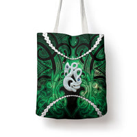 Maori Matariki Manaia Kakariki Tote Bag Maori Kowhaiwhai Pattern Galaxy
