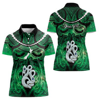 Personalised Maori Matariki Manaia Kakariki Women Polo Shirt Maori Kowhaiwhai Pattern Galaxy LT01 - Polynesian Pride