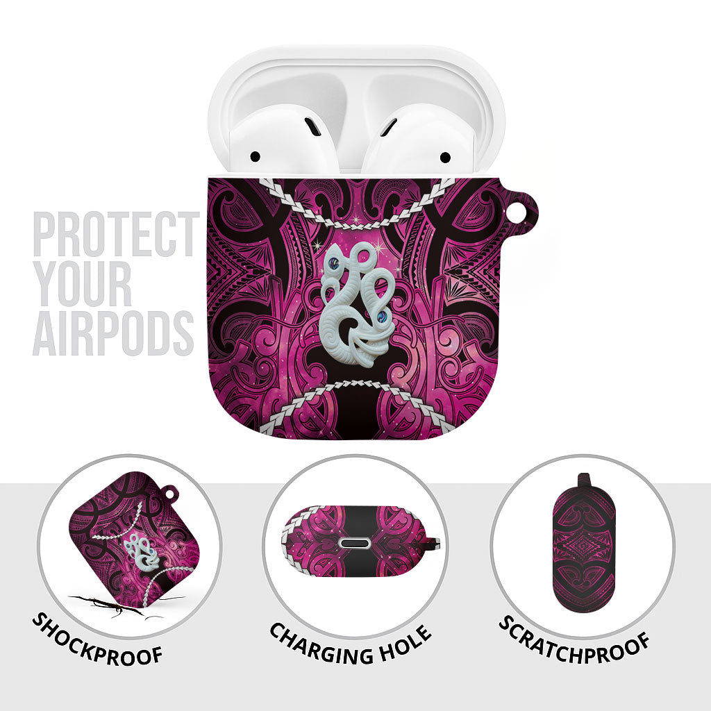 Maori Matariki Manaia Mawhero AirPods Case Maori Kowhaiwhai Pattern Galaxy LT01 - Polynesian Pride