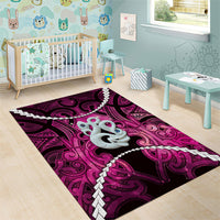 Maori Matariki Manaia Mawhero Area Rug Maori Kowhaiwhai Pattern Galaxy LT01 - Polynesian Pride