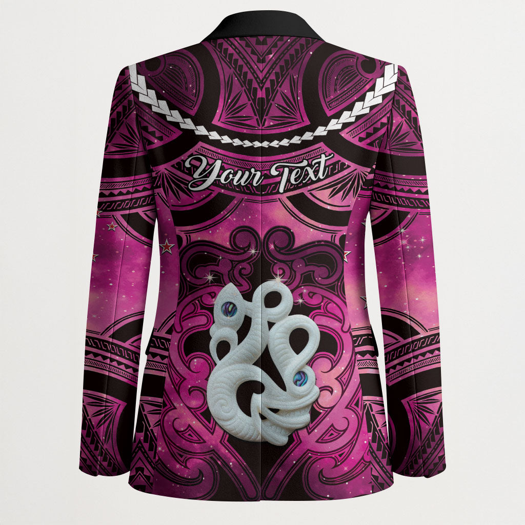 Personalised Maori Matariki Manaia Mawhero Blazer Maori Kowhaiwhai Pattern Galaxy LT01 - Polynesian Pride
