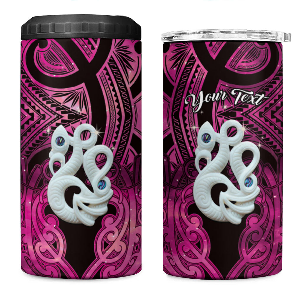 Personalised Maori Matariki Manaia Mawhero 4 in 1 Can Cooler Tumbler Maori Kowhaiwhai Pattern Galaxy