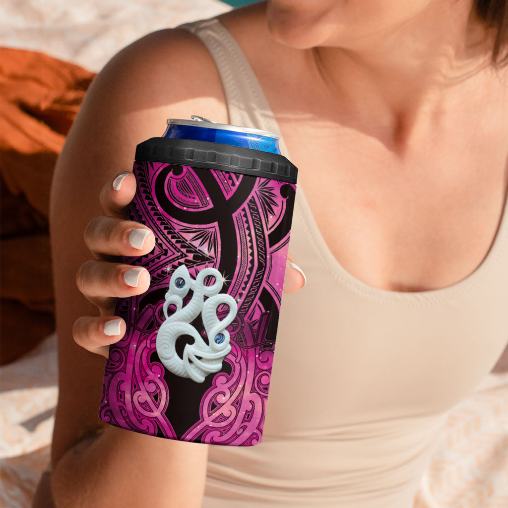Personalised Maori Matariki Manaia Mawhero 4 in 1 Can Cooler Tumbler Maori Kowhaiwhai Pattern Galaxy