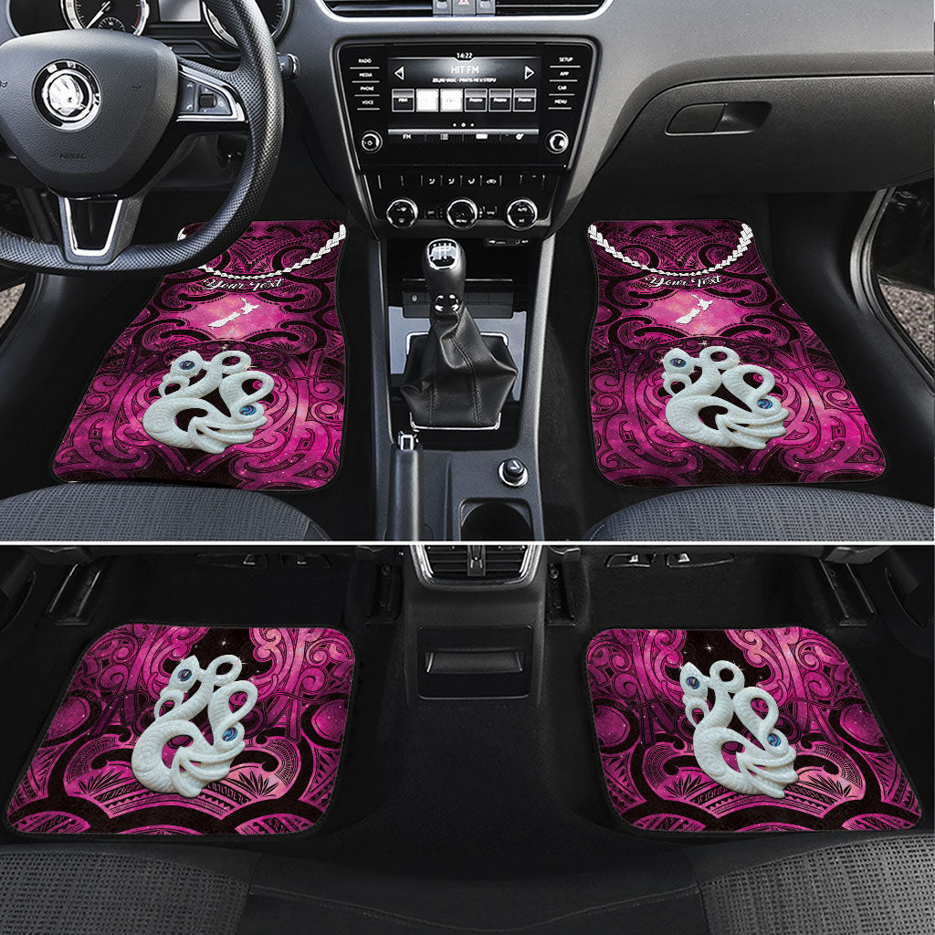 Personalised Maori Matariki Manaia Mawhero Car Mats Maori Kowhaiwhai Pattern Galaxy