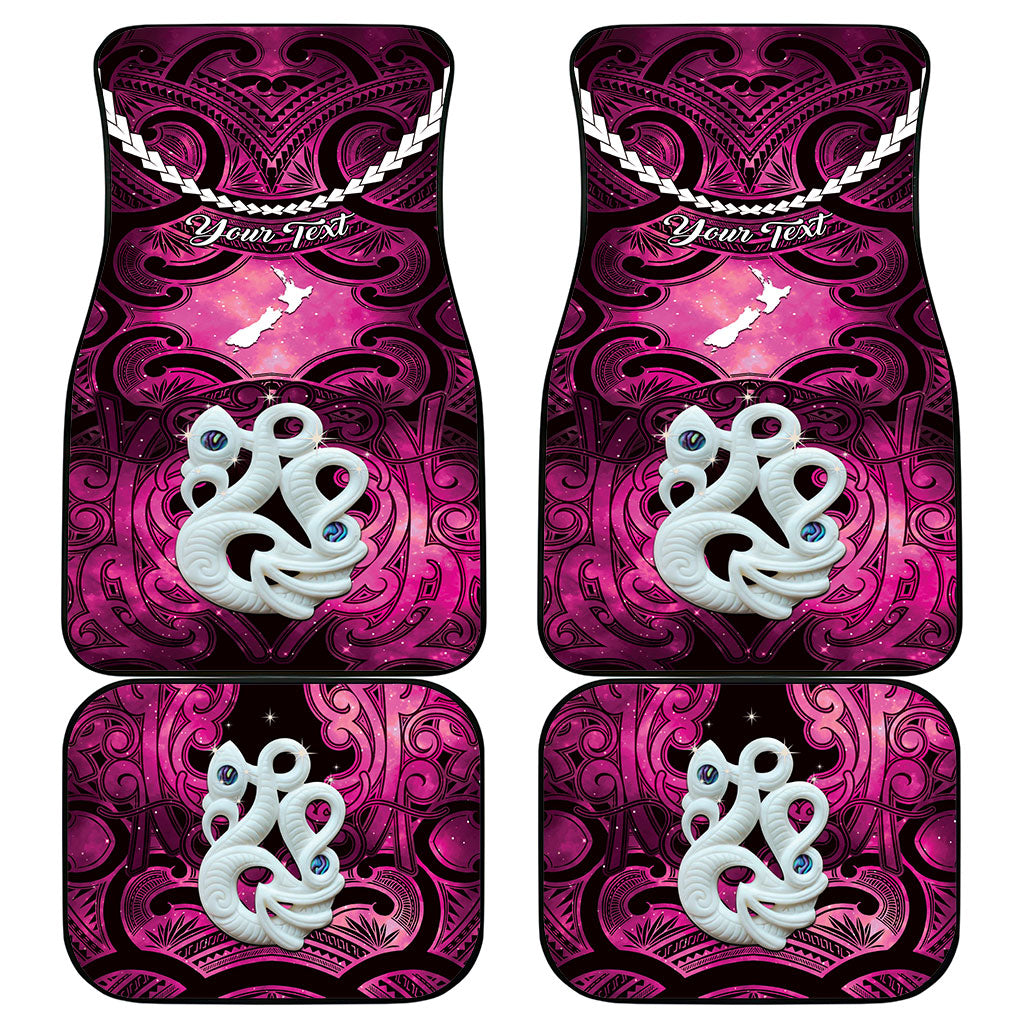 Personalised Maori Matariki Manaia Mawhero Car Mats Maori Kowhaiwhai Pattern Galaxy