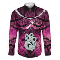 Personalised Maori Matariki Manaia Mawhero Family Matching Off The Shoulder Long Sleeve Dress and Hawaiian Shirt Maori Kowhaiwhai Pattern Galaxy