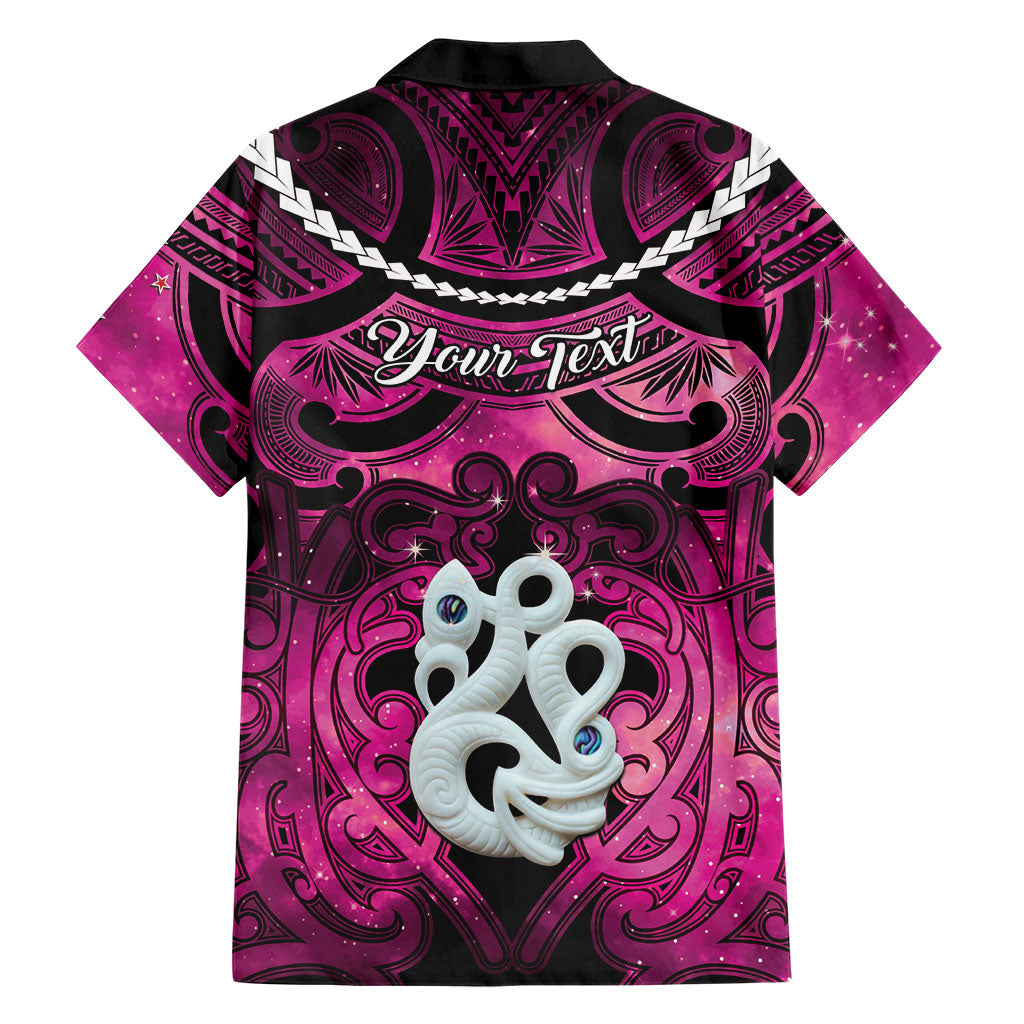 Personalised Maori Matariki Manaia Mawhero Hawaiian Shirt Maori Kowhaiwhai Pattern Galaxy LT01 - Polynesian Pride