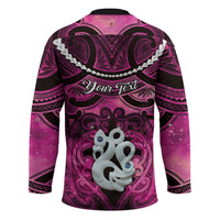 Personalised Maori Matariki Manaia Mawhero Hockey Jersey Maori Kowhaiwhai Pattern Galaxy