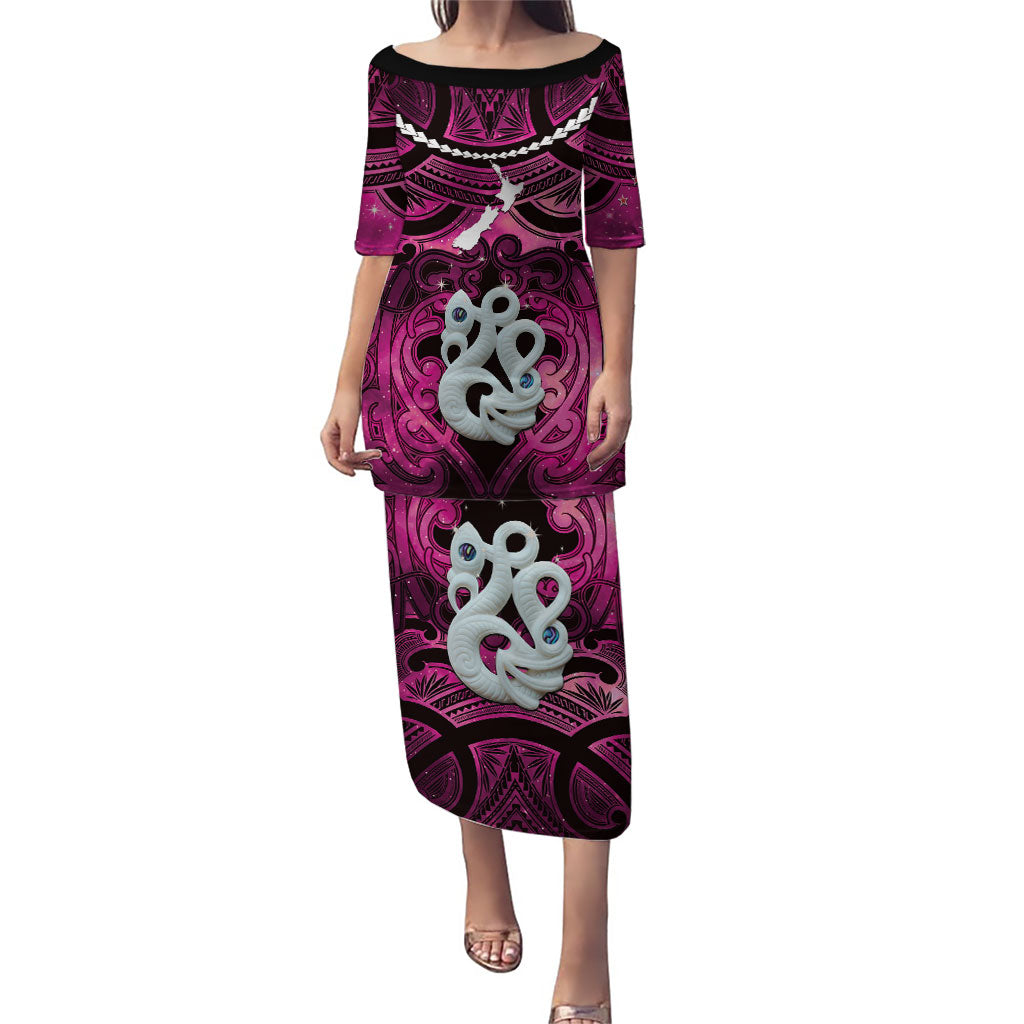 Personalised Maori Matariki Manaia Mawhero Puletasi Maori Kowhaiwhai Pattern Galaxy