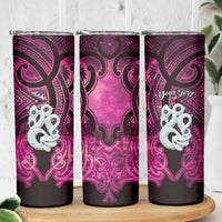 Personalised Maori Matariki Manaia Mawhero Skinny Tumbler Maori Kowhaiwhai Pattern Galaxy