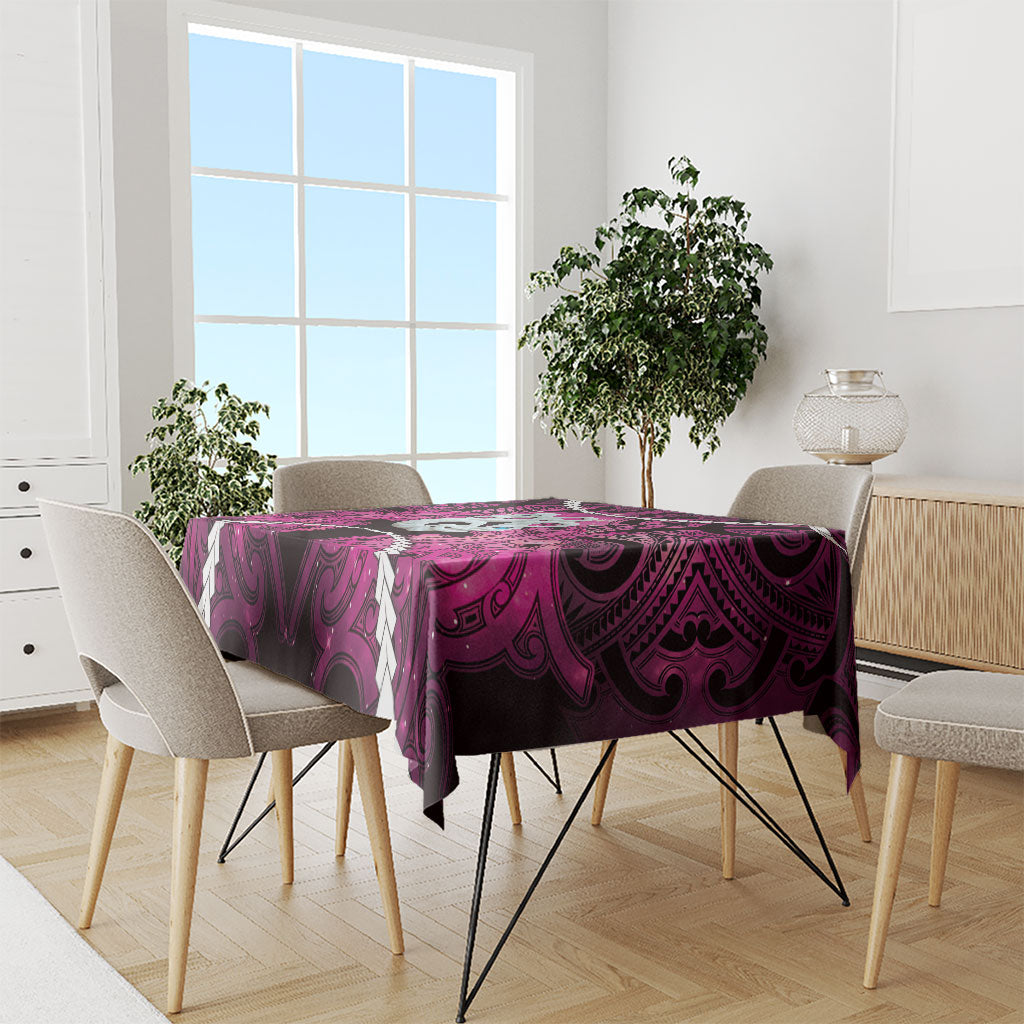 Maori Matariki Manaia Mawhero Tablecloth Maori Kowhaiwhai Pattern Galaxy