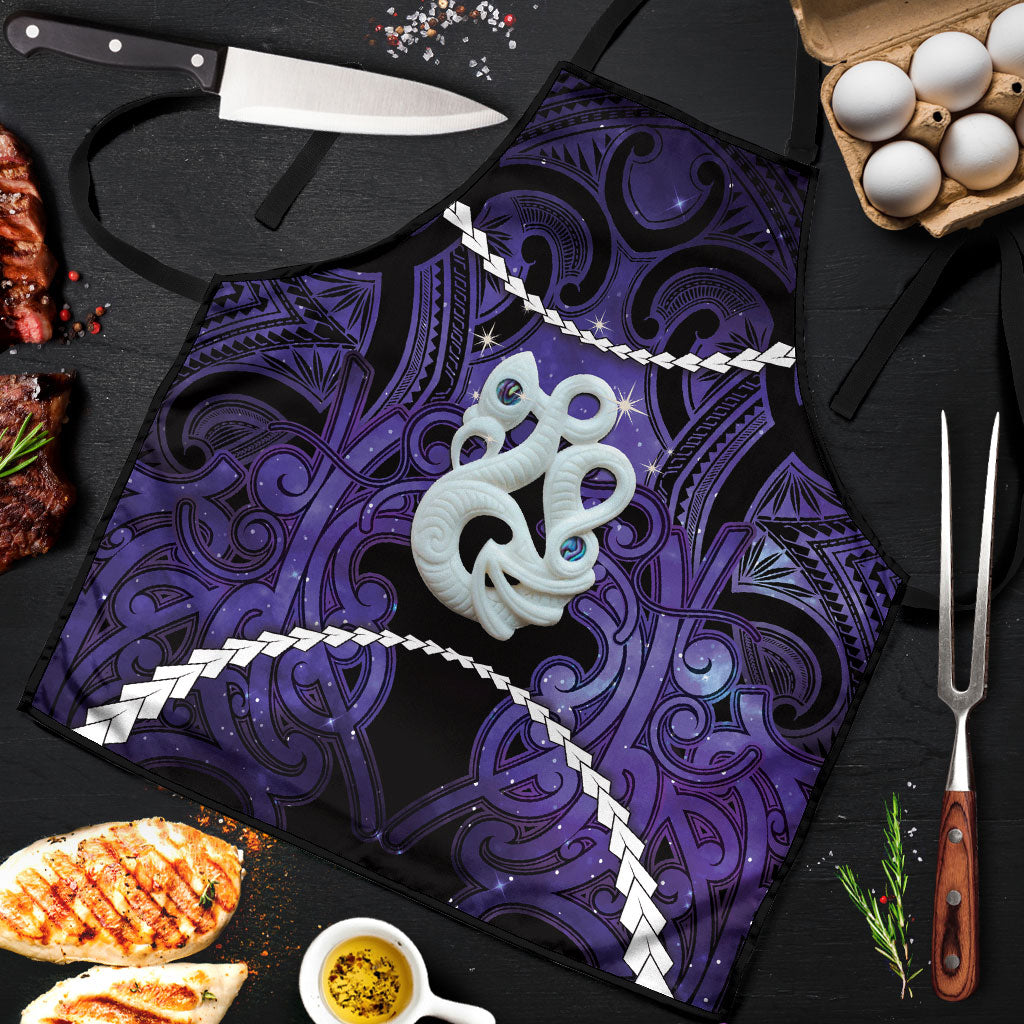 Maori Matariki Manaia Waiporoporo Apron Maori Kowhaiwhai Pattern Galaxy