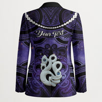 Personalised Maori Matariki Manaia Waiporoporo Blazer Maori Kowhaiwhai Pattern Galaxy LT01 - Polynesian Pride