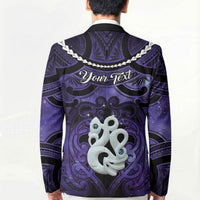 Personalised Maori Matariki Manaia Waiporoporo Blazer Maori Kowhaiwhai Pattern Galaxy LT01 - Polynesian Pride