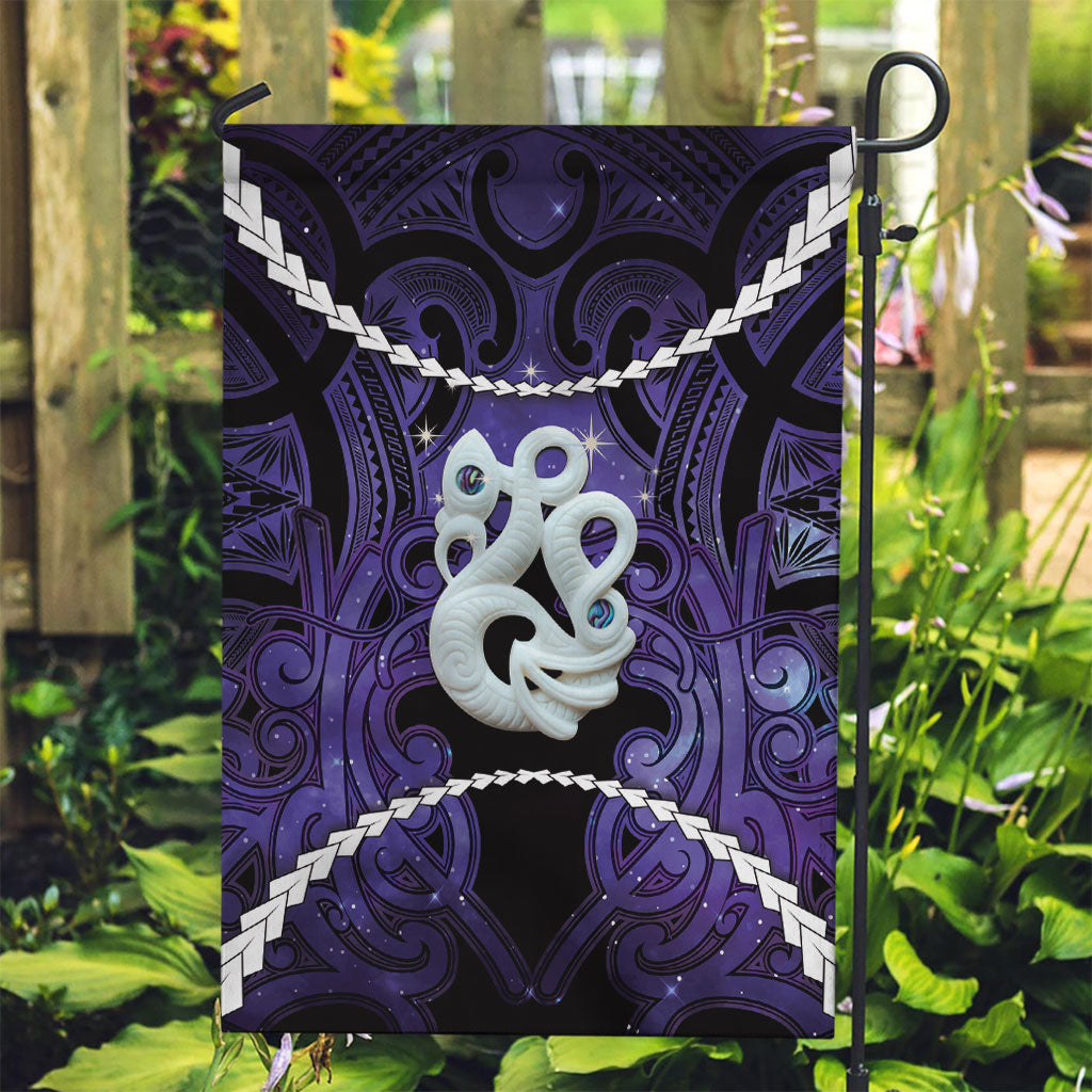 Maori Matariki Manaia Waiporoporo Garden Flag Maori Kowhaiwhai Pattern Galaxy